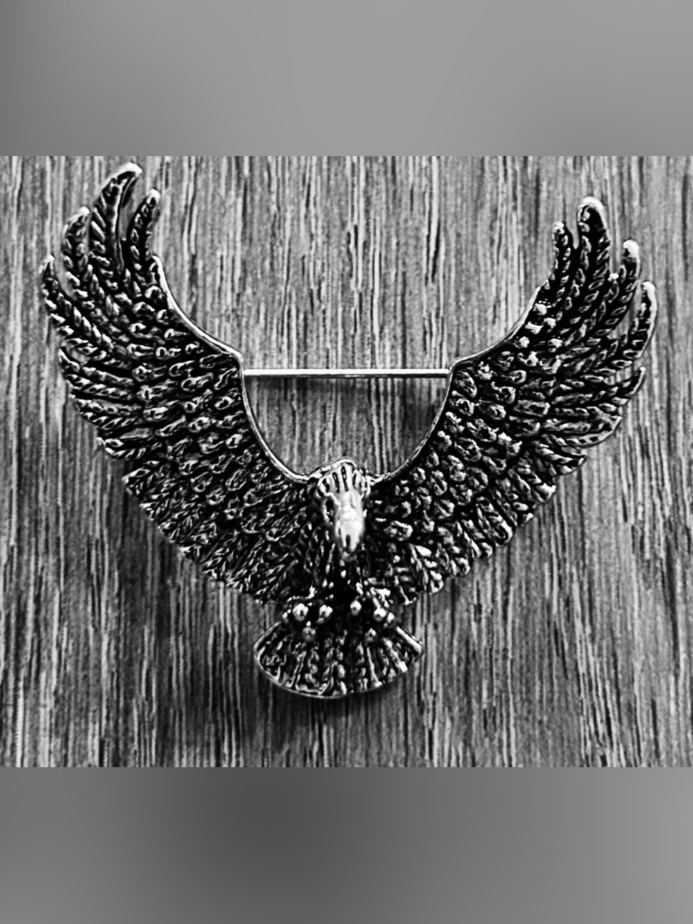 Silver Eagle Wing Brooch